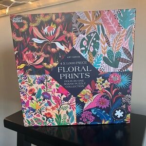 NWT Floral Prints Puzzle (Set of 4)
